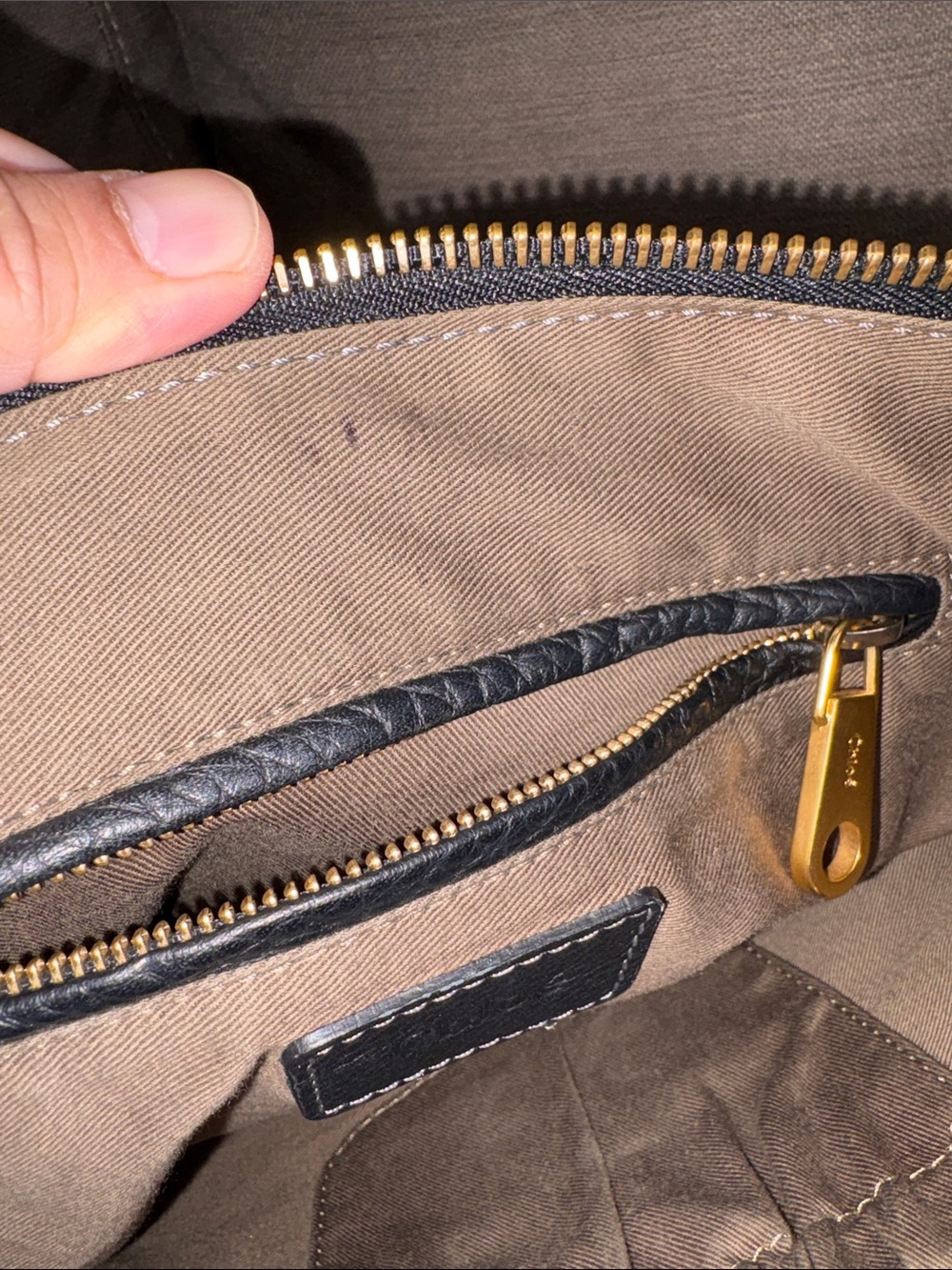 Chloé Marcie Black Leather Satchel - Picture 12 of 15